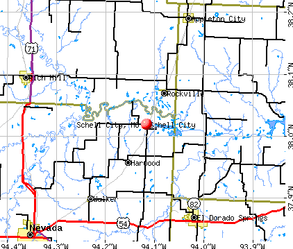 Schell City, MO map