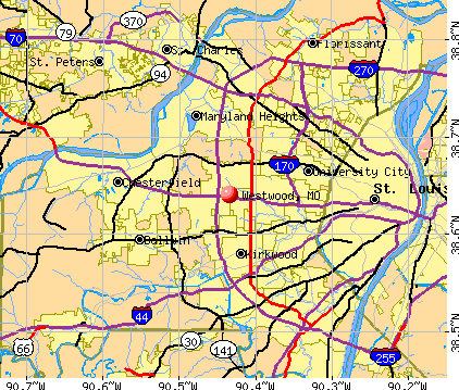Westwood, MO map
