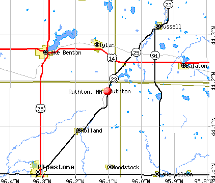 Ruthton, MN map
