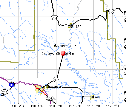 Imbler, OR map
