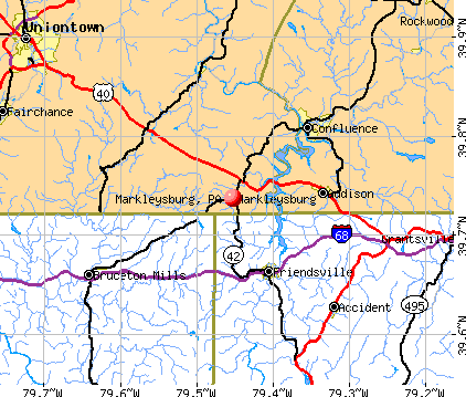Markleysburg, PA map