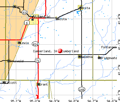 Cumberland, IA map