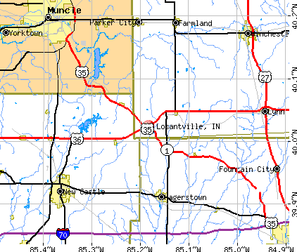 Losantville, IN map