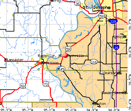 Rushville, MO map