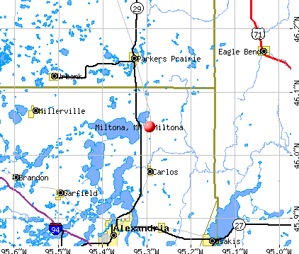 Miltona, MN map