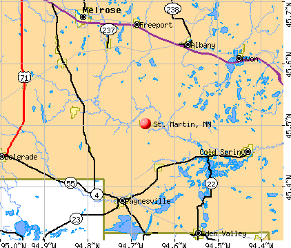 St. Martin, MN map