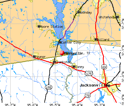 Berryville, TX map