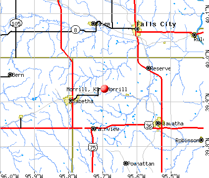 Morrill, KS map