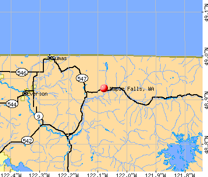 Maple Falls, WA map
