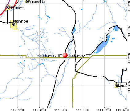 Koosharem, UT map