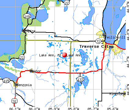 Lake Ann, MI map