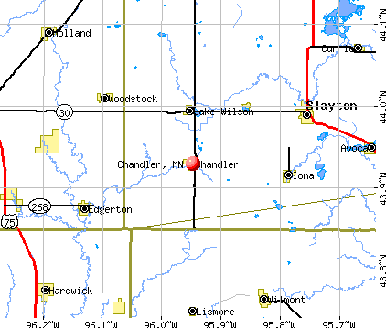 Chandler, MN map