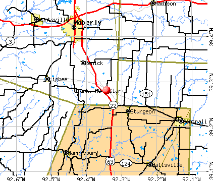 Clark, MO map