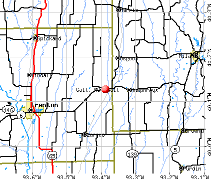 Galt, MO map