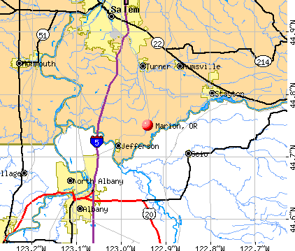Marion, OR map