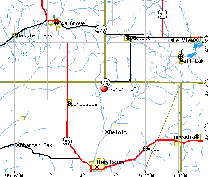 Kiron, IA map