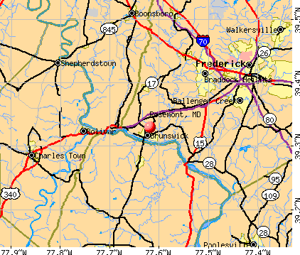 Rosemont, MD map
