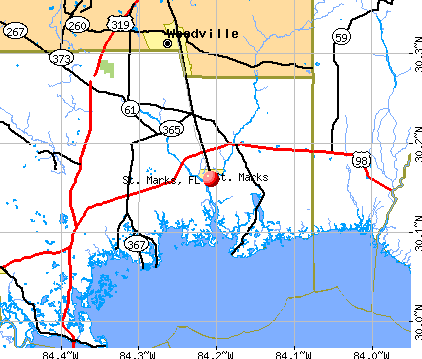St. Marks, FL map
