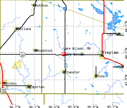 Lake Wilson, MN map