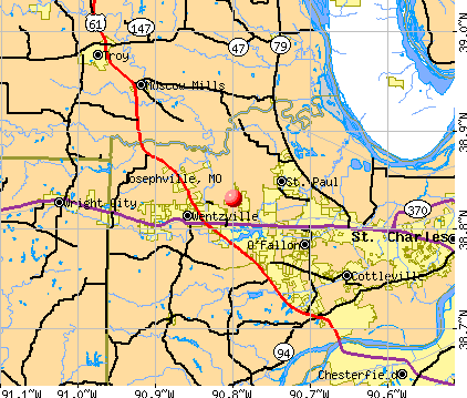 Josephville, MO map
