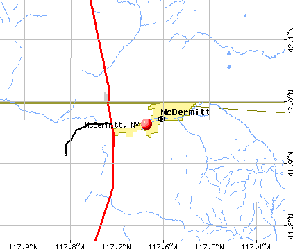 McDermitt, NV map