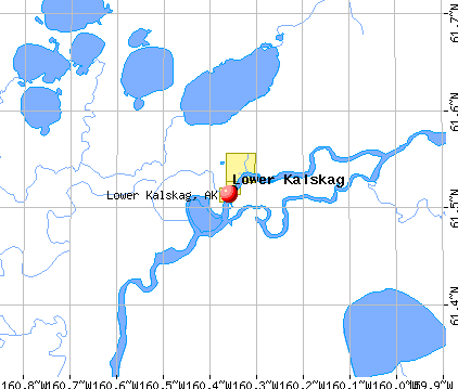 Lower Kalskag, AK map