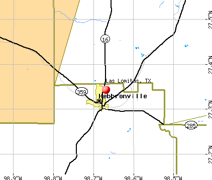 Las Lomitas, TX map