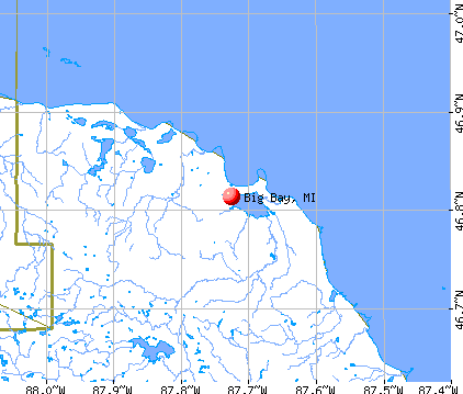 Big Bay, MI map
