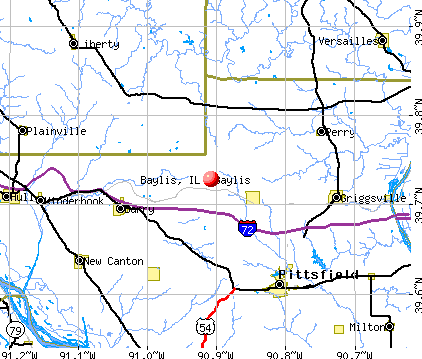 Baylis, IL map