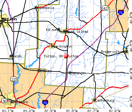 Fulton, OH map