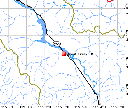 Trout Creek, MT map