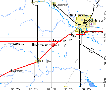 Partridge, KS map