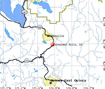 Crescent Mills, CA map