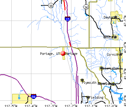 Portage, UT map