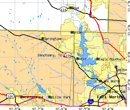 Sanctuary, TX map