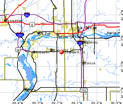 Standard, IL map