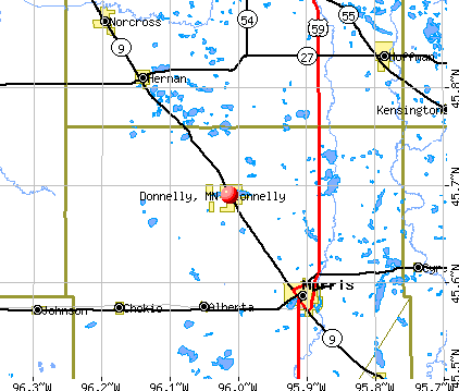 Donnelly, MN map