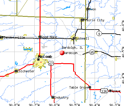 Bardolph, IL map