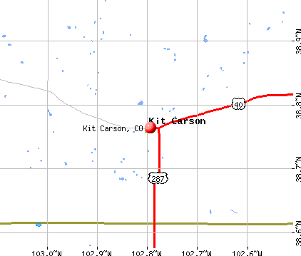 Kit Carson, CO map