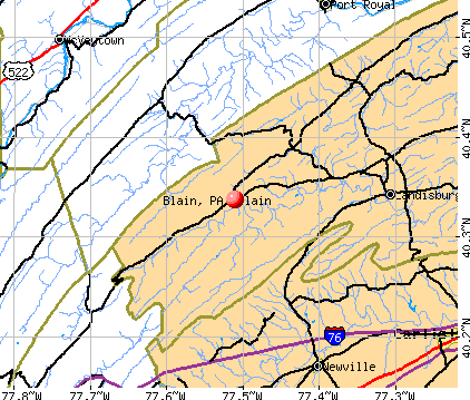 Blain, PA map