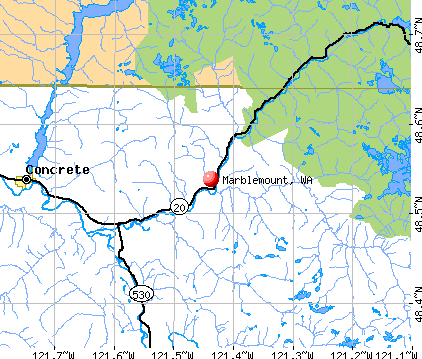 Marblemount, WA map
