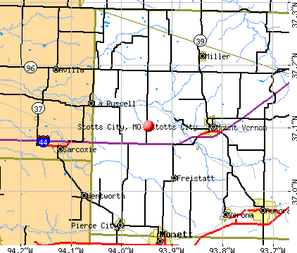 Stotts City, MO map