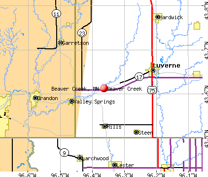 Beaver Creek, MN map