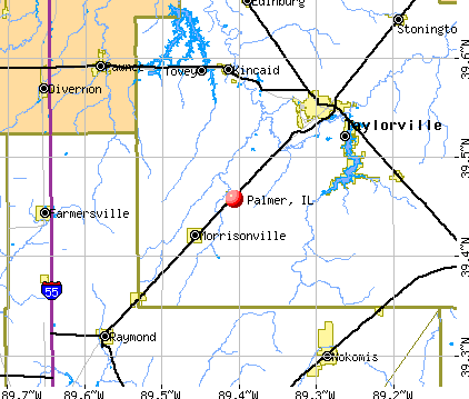 Palmer, IL map