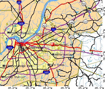 Wildwood, KY map