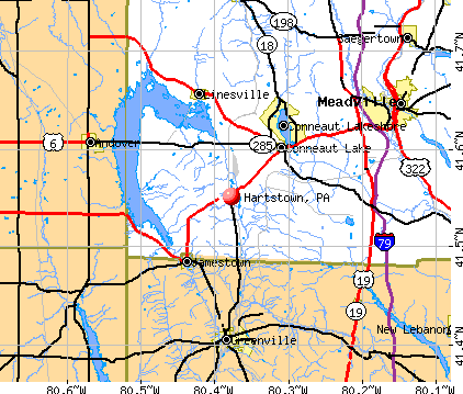 Hartstown, PA map