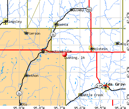 Cushing, IA map