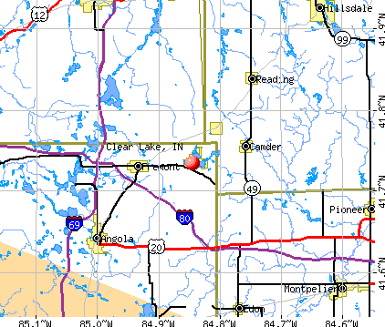 Clear Lake, IN map