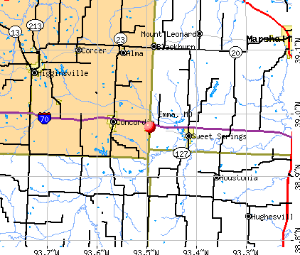 Emma, MO map