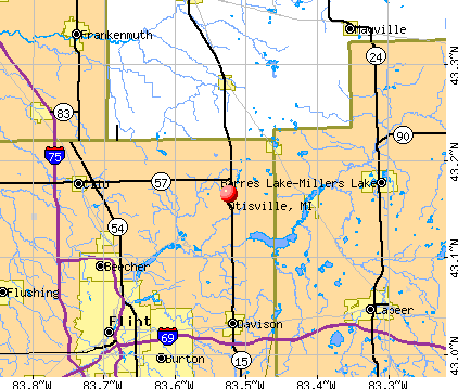 Otisville, MI map